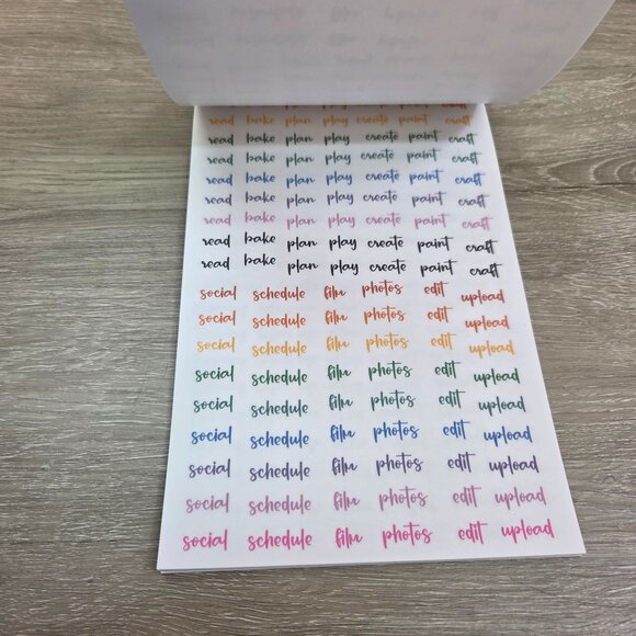Rainbow Planner Stickers By Kellofaplan Volume Six Missing Two Stickers - Picture 14 of 16